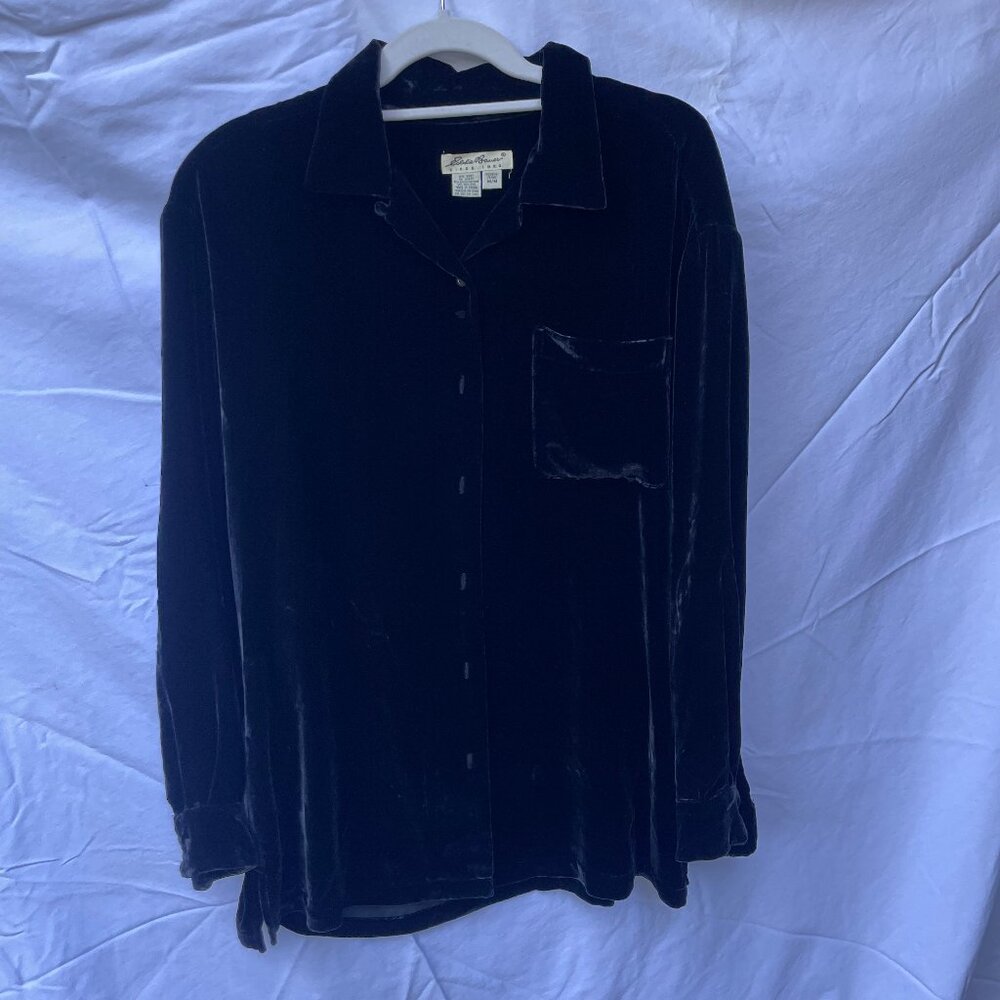 Black Velvet Eddie Bauer Button-Up